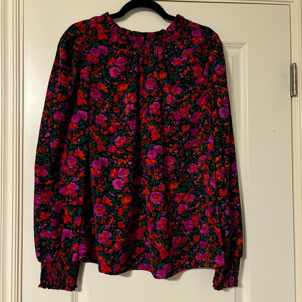 Long sleeve floral blouse